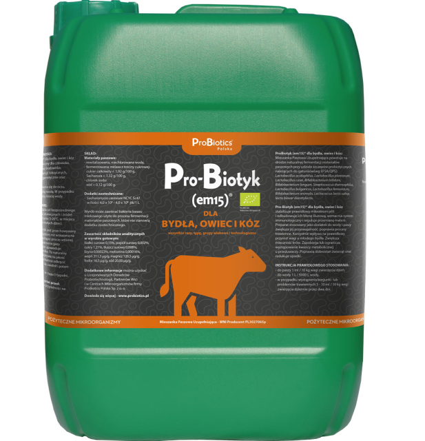 Pro-Biotyk (em15) dla bydła, owiec i kóz - 10L Pro-Biotyk (em15) dla bydła, owiec i kóz - 10L